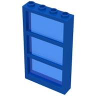 Lego okno 1x4x6, modrá (6160c05 BLUE)
